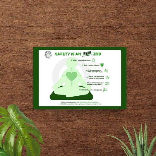 Safety is an Inside Job - Office Poster - Green Border