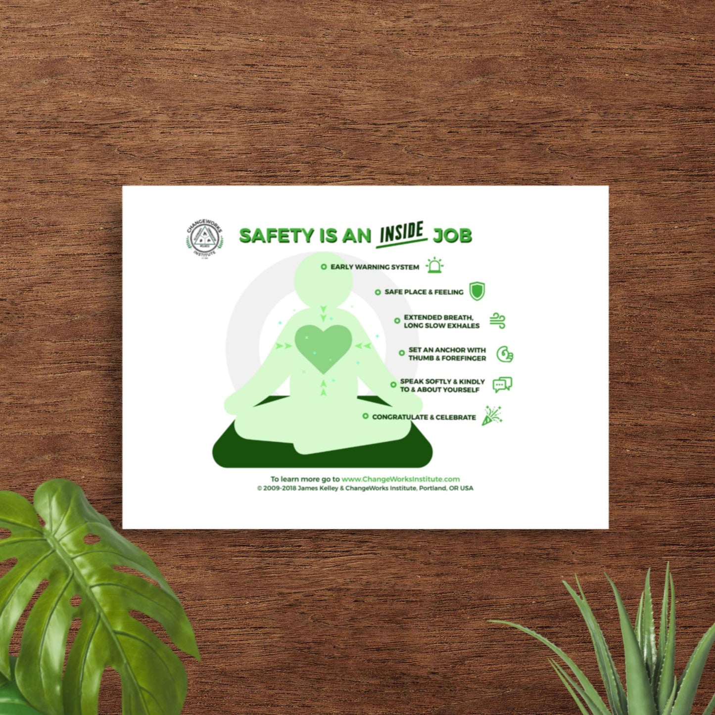 Safety Is an Inside Job - Office Poster - Large